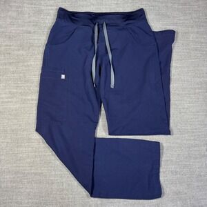 FIGS Yola Skinny Scrub Pants Women's XS Navy Blue Stretch Medical